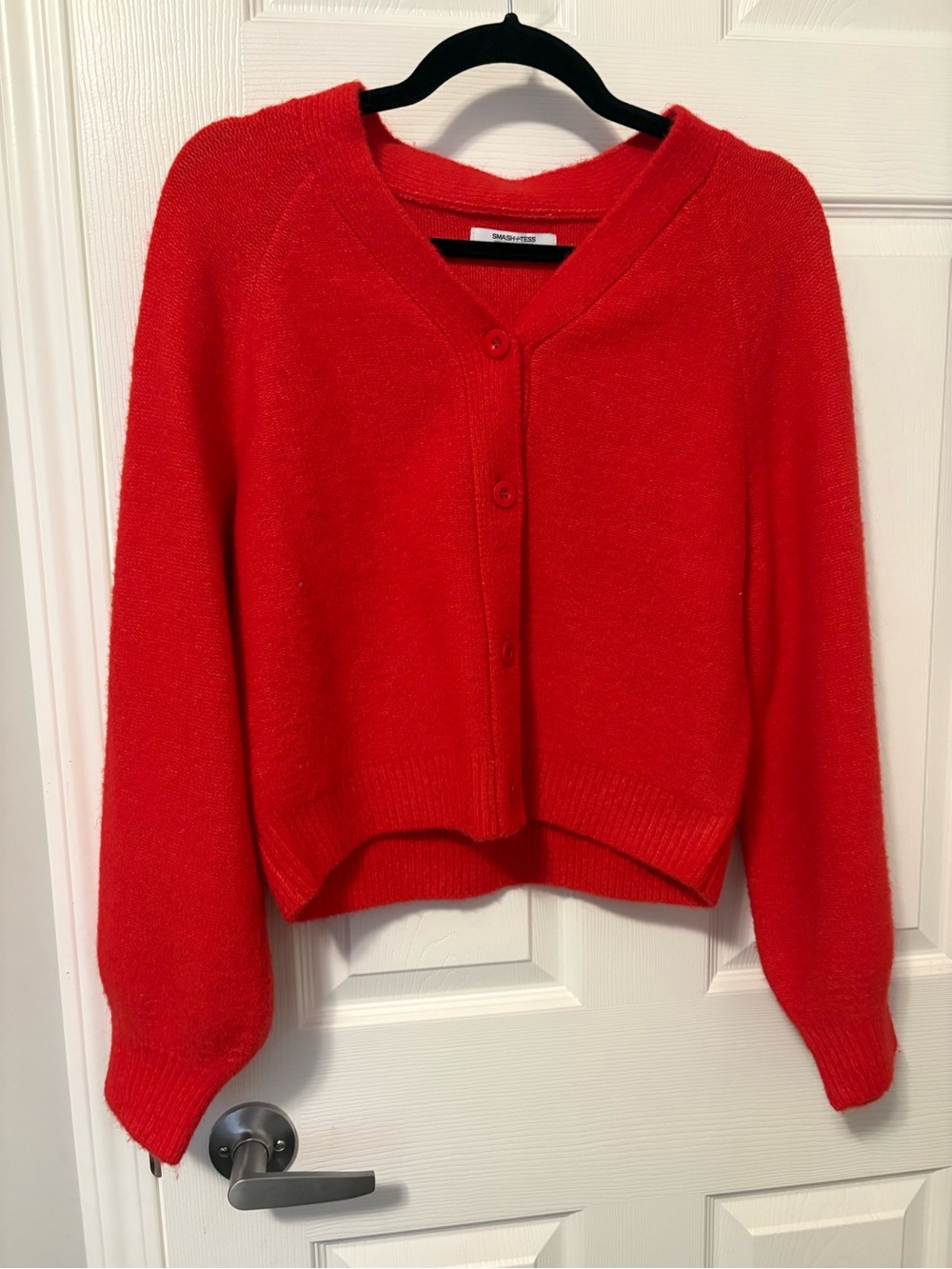 Smash + Tess Jillian Harris  Red Sweater Weather Button Sweater